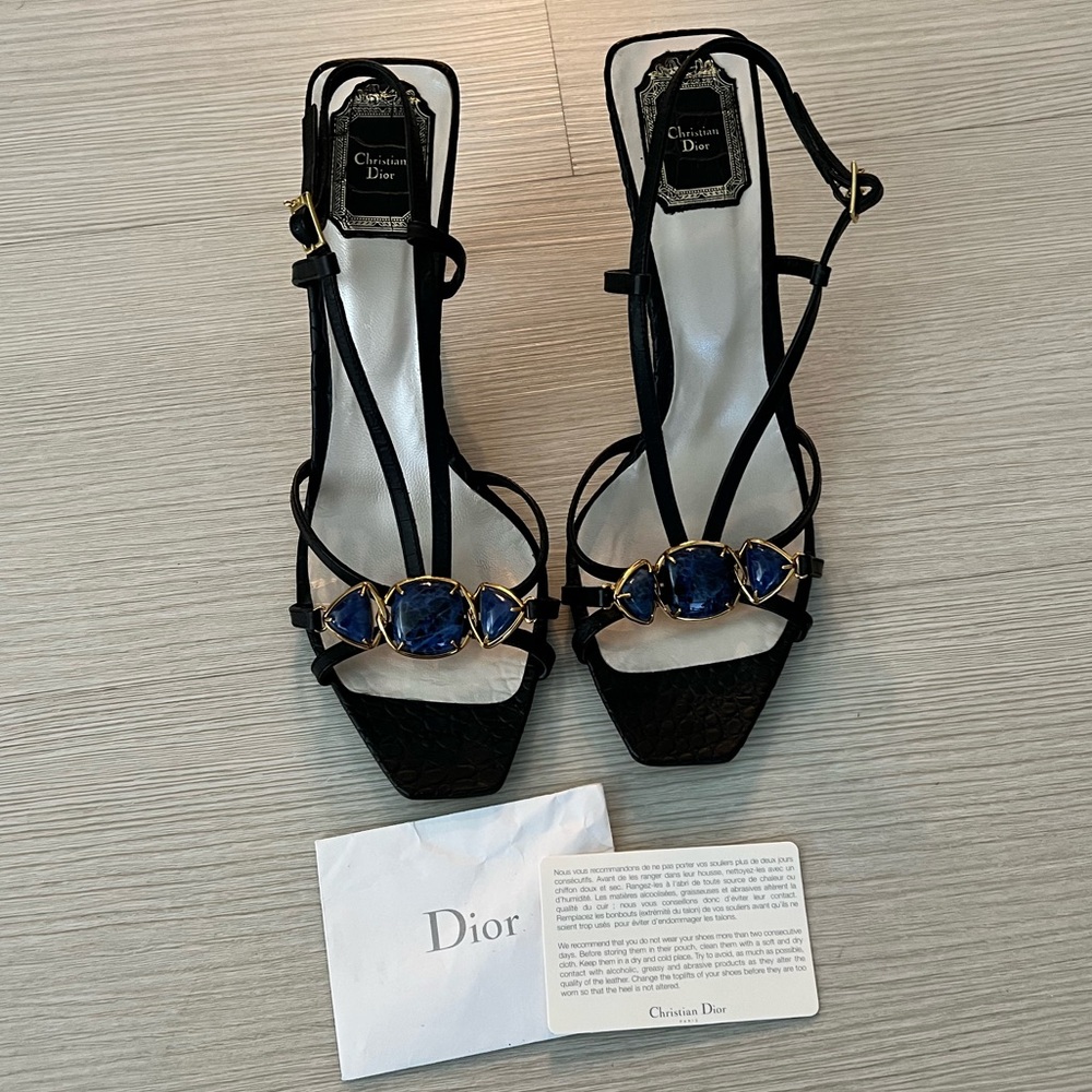 Authentic Christian Dior Strappy Heeled Sandals